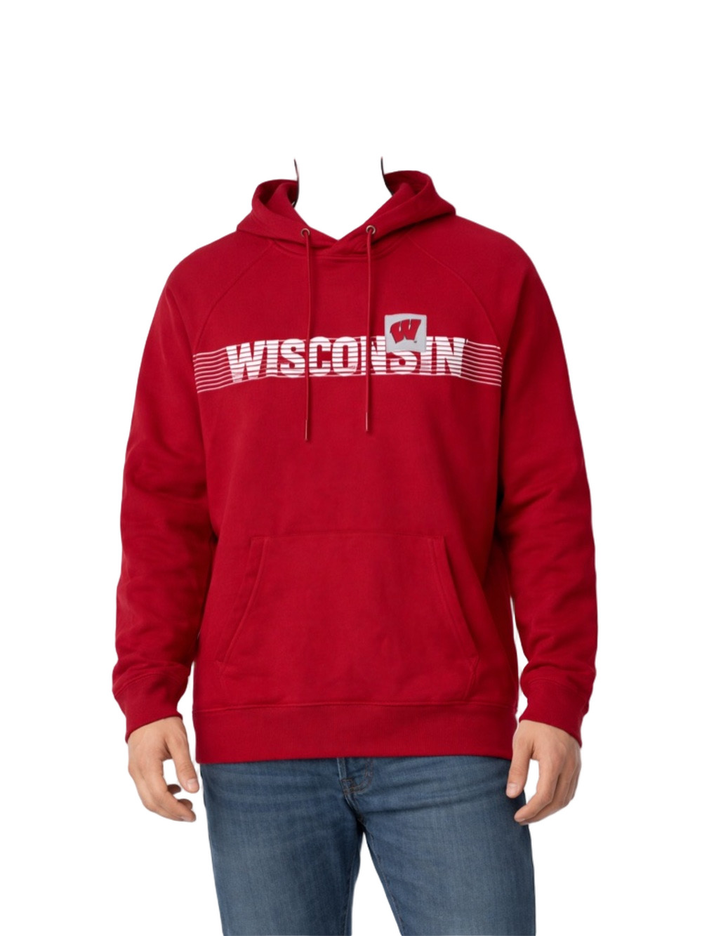 Under Armour Red Loose Fit wisconsin badgers Hoodie